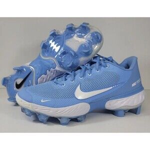 Men's Nike Alpha Huarache Elite 3 Baseball Cleats Sky Blue UNC CZ4453-401 Sz 14